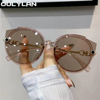 Γυναικεία στρογγυλά γυαλιά ηλίου Oulylan 2022 Πολυτελής επωνυμία Σχεδιαστής y2k Γυαλιά ηλίου Ανδρικά Vintage Γυαλιά Μαύρες Αποχρώσεις UV400 Γυναικεία