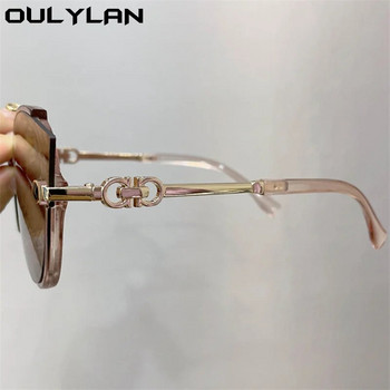 Oulylan Дамски кръгли слънчеви очила 2022 Луксозна марка Дизайнерски y2k Слънчеви очила Мъжки ретро очила Черни нюанси UV400 Женски