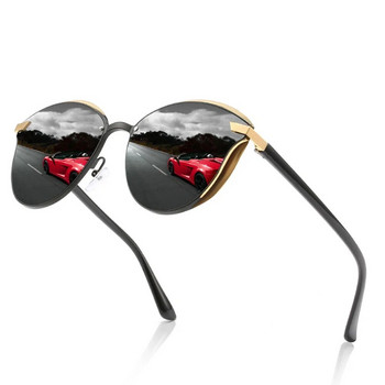 MUSELIFE Дамски поляризирани слънчеви очила Луксозни модни дамски котешки очила Vintage Brand Designer Женски слънчеви очила Oculos Gafas
