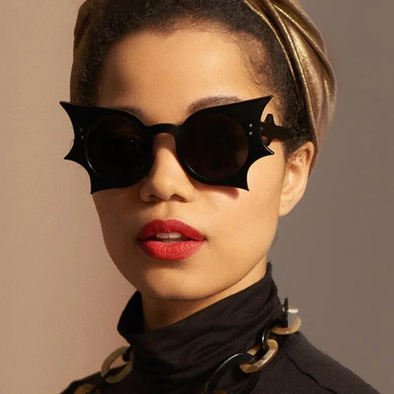 Punk Leopard Butterfly Saulesbrilles Jaunas Sievietes Vīriešu Modes Seksīgas Cat Eye Saulesbrilles Sieviešu Briļļu tendences Sikspārņu brilles Uv400 Oculos