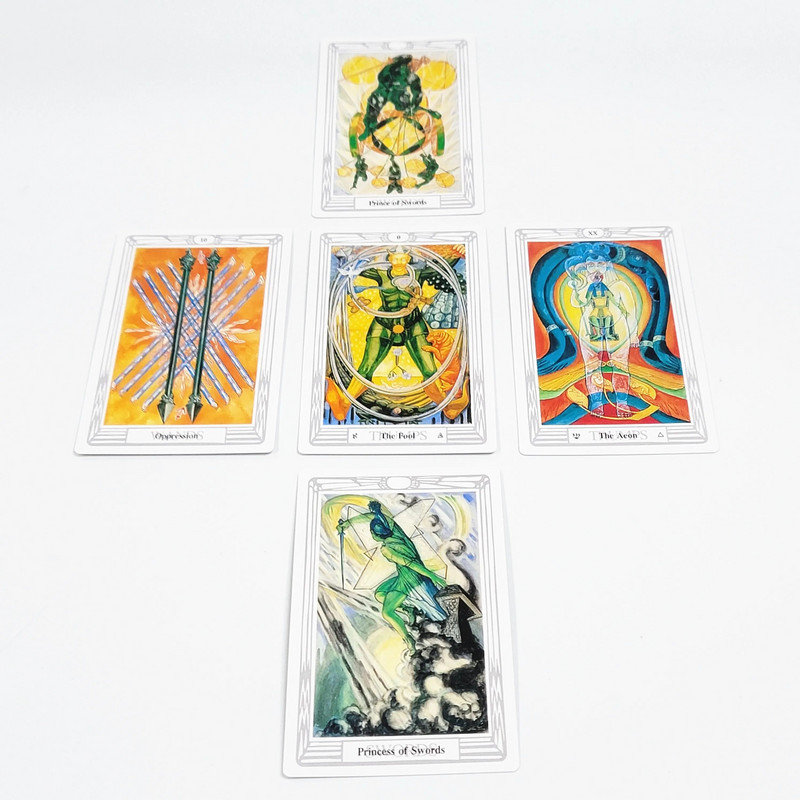 12 x7cm standardne veličine Thoth Tarot s vodičem Tarot stol Ležerna zabava za prijatelje, stolna društvena igra