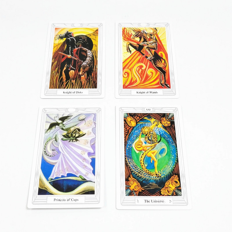 12 x7cm standardne veličine Thoth Tarot s vodičem Tarot stol Ležerna zabava za prijatelje, stolna društvena igra