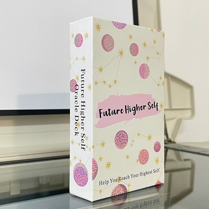 Oracle Cards 400 GSM PAPER Λέξεις-κλειδιά Prophecy Divination Decks 12x7cm Αγγλική έκδοση σε κουτί Ταρώ 54 κάρτες