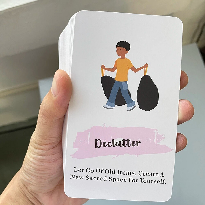 Oracle Cards 400 GSM PAPER Λέξεις-κλειδιά Prophecy Divination Decks 12x7cm Αγγλική έκδοση σε κουτί Ταρώ 54 κάρτες