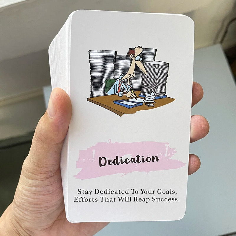 Oracle Cards 400 GSM PAPER Λέξεις-κλειδιά Prophecy Divination Decks 12x7cm Αγγλική έκδοση σε κουτί Ταρώ 54 κάρτες