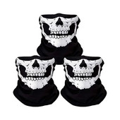 Biciklistička maska s lubanjom na otvorenom Bešavna višenamjenska čarobna maska za jahanje s maramom i toplim ovratnikom Rekviziti za noć vještica Maska s lubanjom