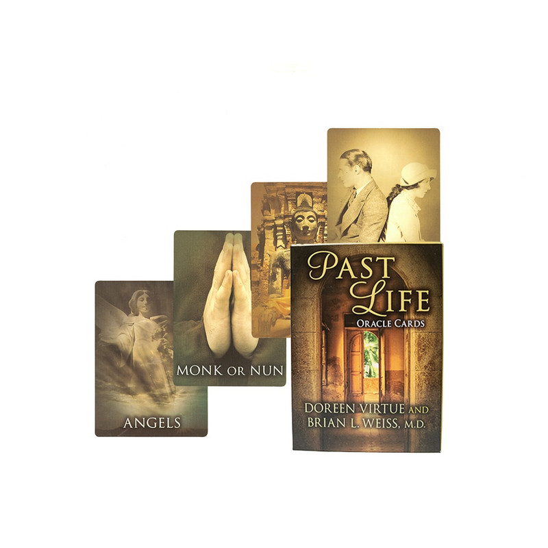 Iepriekšējās dzīves zīlēšanas Orākulu kārtis Doreen Virtue Deck Fortune Telling Love Galda spēles Taro kārtis iesācējiem