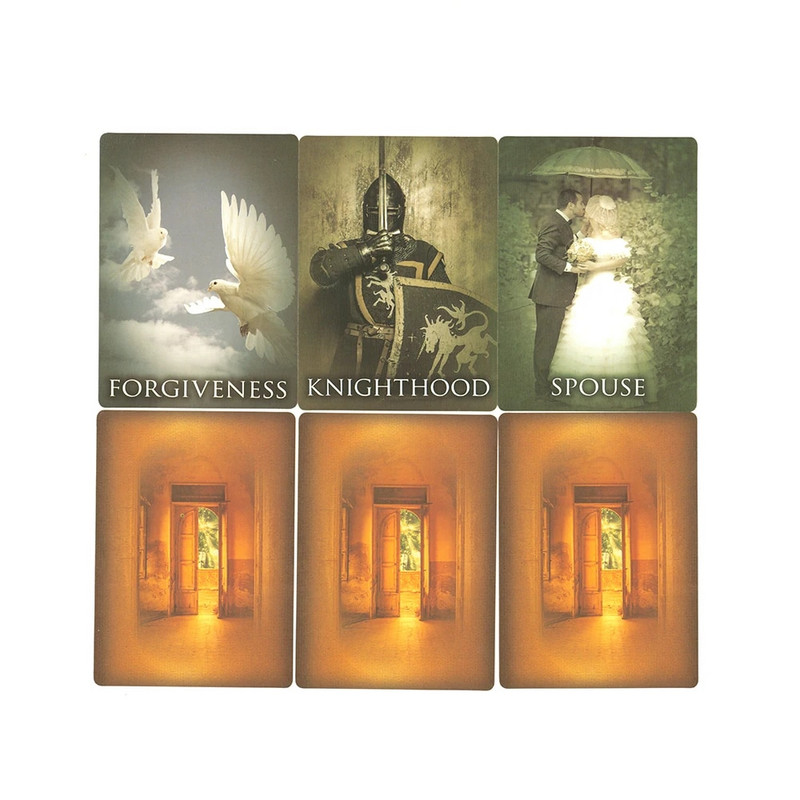 Iepriekšējās dzīves zīlēšanas Orākulu kārtis Doreen Virtue Deck Fortune Telling Love Galda spēles Taro kārtis iesācējiem