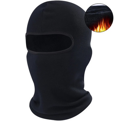 Iarnă în aer liber Fleece Mască completă Ciclism Balaclava Eșarfă Sport Schi Drumeții Snowboard în aer liber Capa gâtului Căciulă caldă pentru bărbați