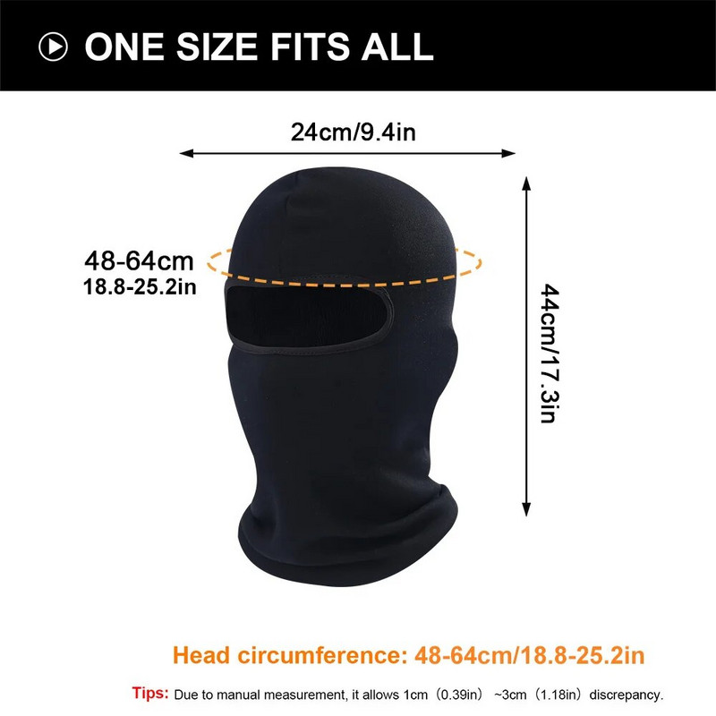 Zima Maska za van od flisa za cijelo lice Biciklizam Balaclava Šal Sport Skijanje Planinarenje Snowboard Vanjska navlaka za vrat Topla kapuljača Šešir Muškarci