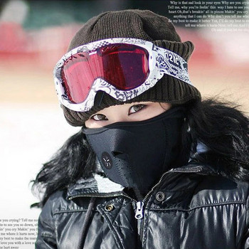 Χειμερινή ζεστή βελούδινη μάσκα ποδηλασίας Αντιανεμική αθλητική εσάρπα Καπέλα κεφαλής για τρέξιμο σε εξωτερικούς χώρους Σνόουμπορντ μάσκα ποδηλάτου για σκι