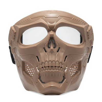 Koljumask Jalgrattasõidu Tuulekindel terve näo skeleti Kaitsemask Värviline kaitseprill Tactical Jalgratta mootorratta mask
