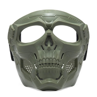 Koljumask Jalgrattasõidu Tuulekindel terve näo skeleti Kaitsemask Värviline kaitseprill Tactical Jalgratta mootorratta mask