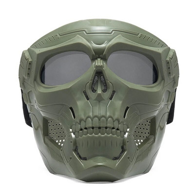 Koljumask Jalgrattasõidu Tuulekindel terve näo skeleti Kaitsemask Värviline kaitseprill Tactical Jalgratta mootorratta mask