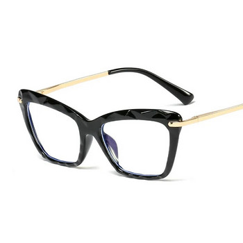 Винтидж слънчеви очила с червени котешки очи, метални рамки, анти-радиационни очила, оптични компютърни очила, кристални фасетирани очила 2022 г.