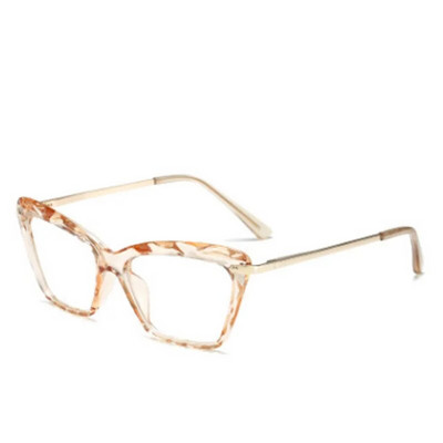 Vintage Red Cat Eye Saulesbrilles Metāla rāmji Pretradiācijas brilles Optiskās Datorbrilles Kristāla Facetētas Brilles 2022