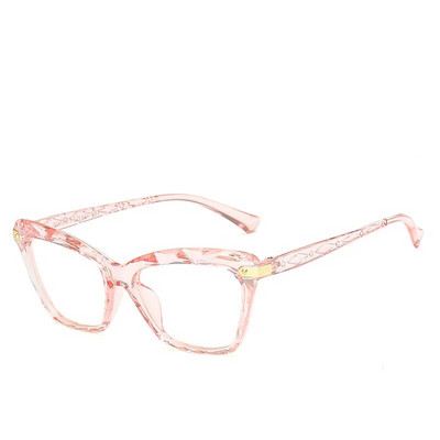 Vintage Red Cat Eye Saulesbrilles Metāla rāmji Pretradiācijas brilles Optiskās Datorbrilles Kristāla Facetētas Brilles 2022