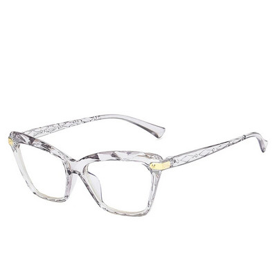 Vintage Red Cat Eye Saulesbrilles Metāla rāmji Pretradiācijas brilles Optiskās Datorbrilles Kristāla Facetētas Brilles 2022