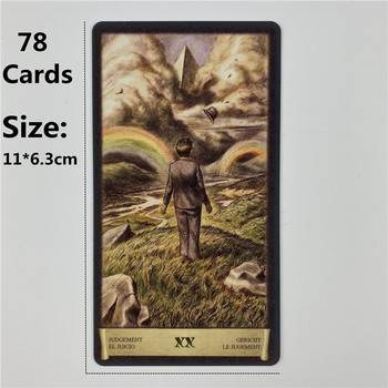 Голям размер Dark Grimoire Карти Таро Тесте 78 карти с инструкции Лечение от миналото и привличане на повече любов Настолни игри