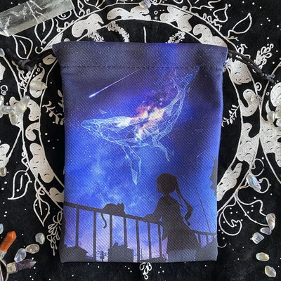 2023. aasta uued 13x18 cm tarokaardid laudlina komposiitfliisist jõulude Halloweeni kingituse kristallist väike esemete hoiukinkekott