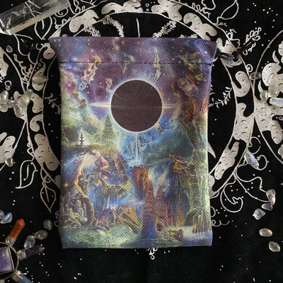 2023. aasta uued 13x18 cm tarokaardid laudlina komposiitfliisist jõulude Halloweeni kingituse kristallist väike esemete hoiukinkekott