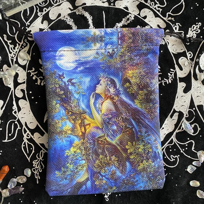 2023. aasta uued 13x18 cm tarokaardid laudlina komposiitfliisist jõulude Halloweeni kingituse kristallist väike esemete hoiukinkekott