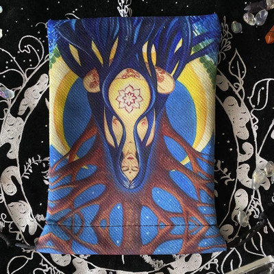 2023. aasta uued 13x18 cm tarokaardid laudlina komposiitfliisist jõulude Halloweeni kingituse kristallist väike esemete hoiukinkekott