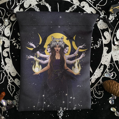 2023. aasta uued 13x18 cm tarokaardid laudlina komposiitfliisist jõulude Halloweeni kingituse kristallist väike esemete hoiukinkekott