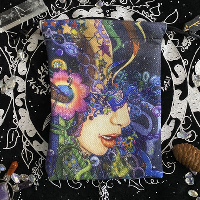 2023. aasta uued 13x18 cm tarokaardid laudlina komposiitfliisist jõulude Halloweeni kingituse kristallist väike esemete hoiukinkekott