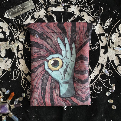 2023. aasta uued 13x18 cm tarokaardid laudlina komposiitfliisist jõulude Halloweeni kingituse kristallist väike esemete hoiukinkekott