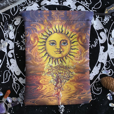 2023. aasta uued 13x18 cm tarokaardid laudlina komposiitfliisist jõulude Halloweeni kingituse kristallist väike esemete hoiukinkekott