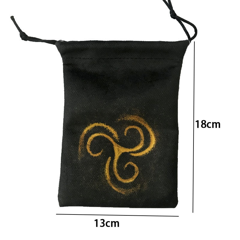 2023. aasta uued 13x18 cm tarokaardid laudlina komposiitfliisist jõulude Halloweeni kingituse kristallist väike esemete hoiukinkekott