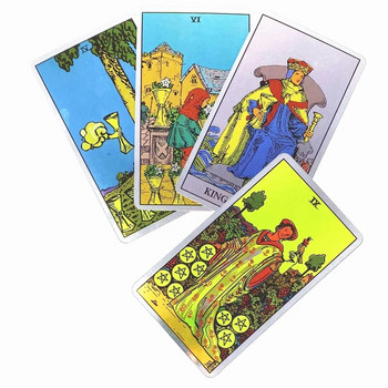 Ново джобно тесте с карти Таро на Oracle Английска версия Развлекателна дъска Семейно парти Игра на игра Rider