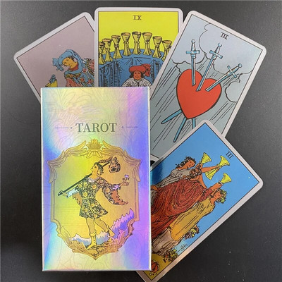 Noul pachet de cărți de tarot Oracle Pocket Deck Versiune în engleză Tablă de divertisment Petrecere de familie Joacă jocul călărețului