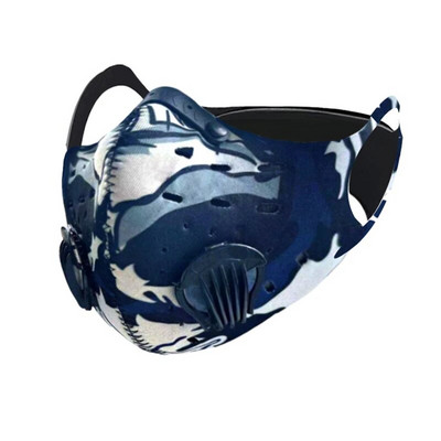 Ziemas silta sejas maska Sporta mutes vāciņš Atkārtoti lietojams mazgājams aktīvās ogles maskas Jāšana Makšķerēšana Slidošana Skriešana Sejai