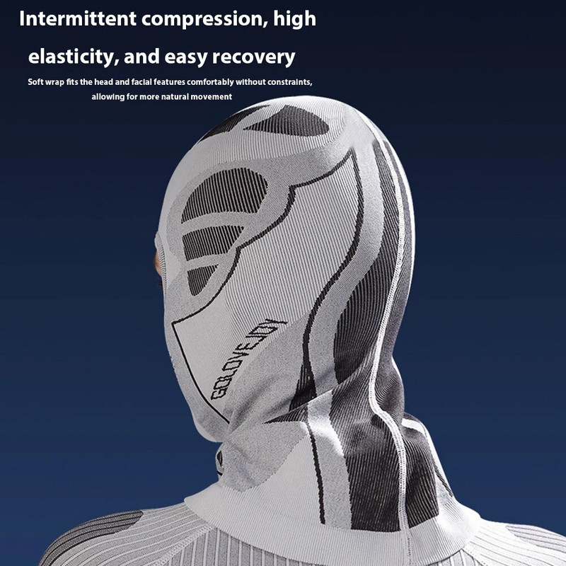 Ziemas motociklu velosipēda vēja necaurlaidīga sejas maska galvas vāciņš Balaclava kokvilnas pārsegs riteņbraukšanas vāciņš Elpojošs silts slēpošanas sejas pārklājs unisex