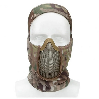 Jahimaski peakatted sõjalise võitlusega balaclava müts kamuflaaž kõrvakaitse võrk balaclava müts peakatted jalgrattasõidu tarvikud