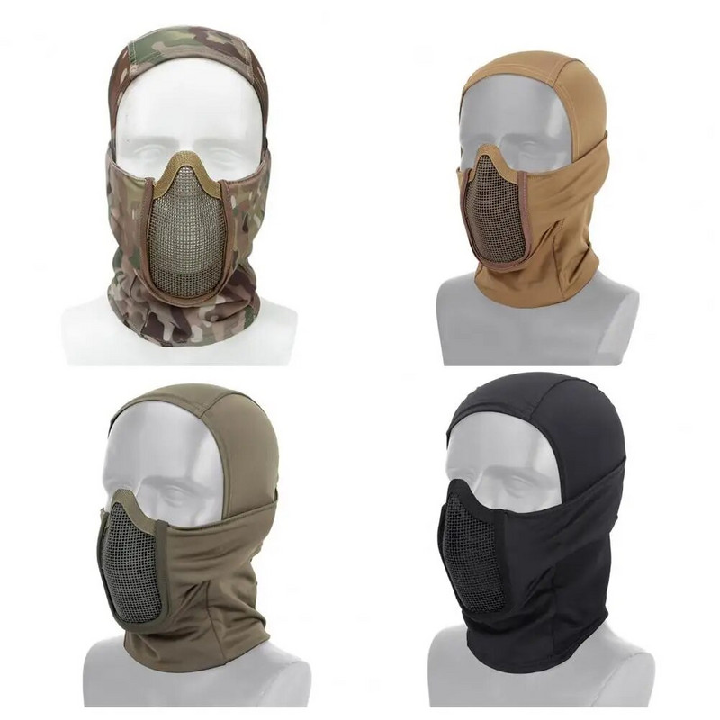 Jahimaski peakatted sõjalise võitlusega balaclava müts kamuflaaž kõrvakaitse võrk balaclava müts peakatted jalgrattasõidu tarvikud
