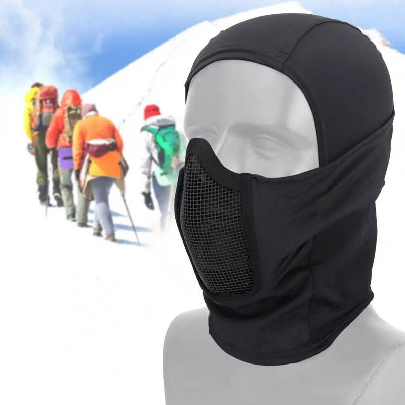 Jahimaski peakatted sõjalise võitlusega balaclava müts kamuflaaž kõrvakaitse võrk balaclava müts peakatted jalgrattasõidu tarvikud
