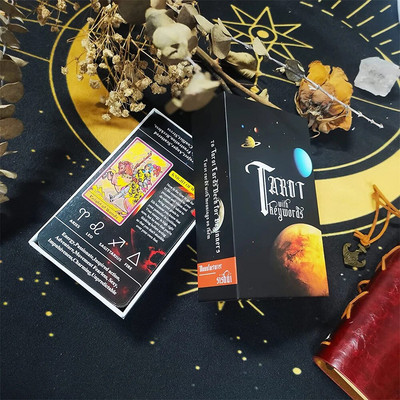 340g висококачествен Dnd Tarot 12x7cm здрави 78 карти за начинаещи голям размер руни гадаене магьосничество оригинален класически окултен