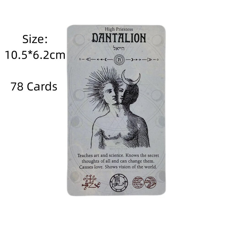 Okultās Taro kārtis 78 klāju Oracle English Visions Divination Edition Borad spēļu spēles