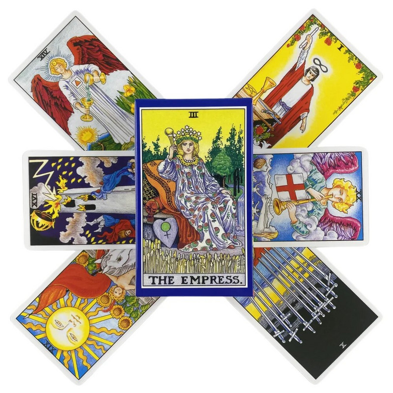Universal Rider Tarot Cards 78 Deck Oracle English Visions Divination Edition Borad spēļu spēles