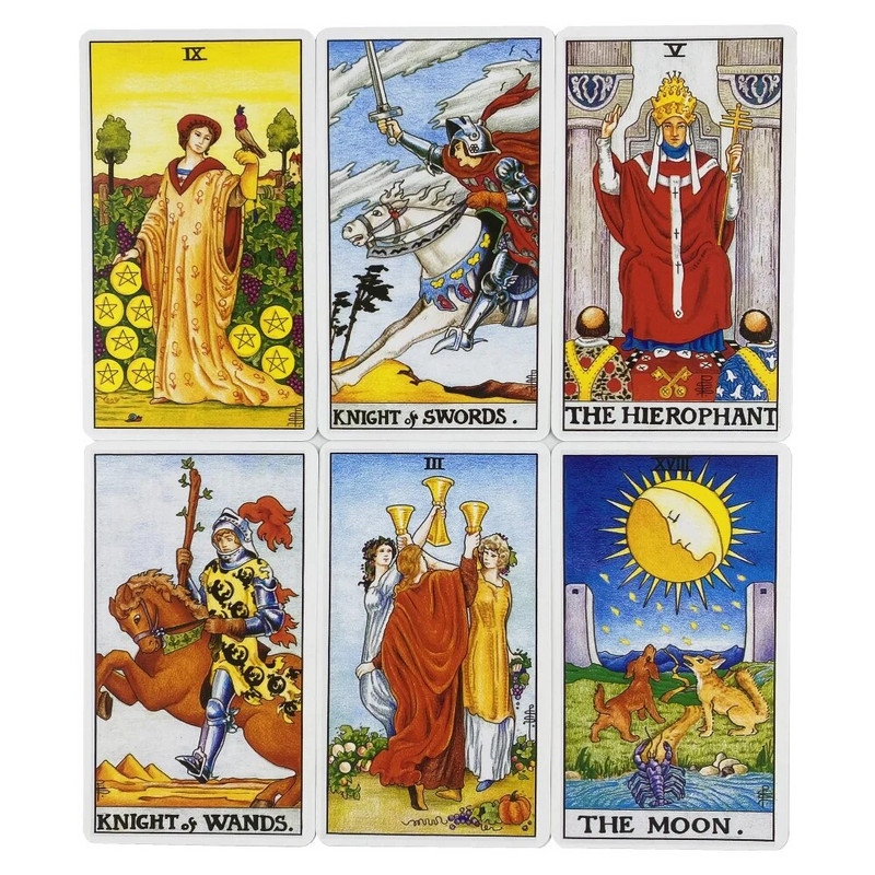 Universal Rider Tarot Cards 78 Deck Oracle English Visions Divination Edition Borad spēļu spēles