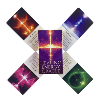 Healing Energy Oracle Cards A 54 Tarot English Visions Divination Edition Špil Borad Igranje igara
