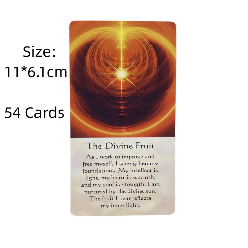 Healing Energy Oracle Cards A 54 Tarot English Visions Divination Edition Špil Borad Igranje igara