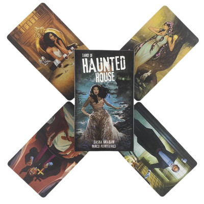 Tarot Of Haunted House Cards 78 klāju Oracle English Visions Divination Edition Borad spēles