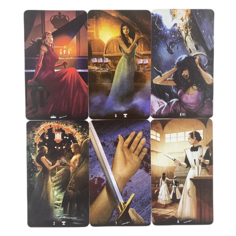 Tarot Of Haunted House Cards 78 klāju Oracle English Visions Divination Edition Borad spēles