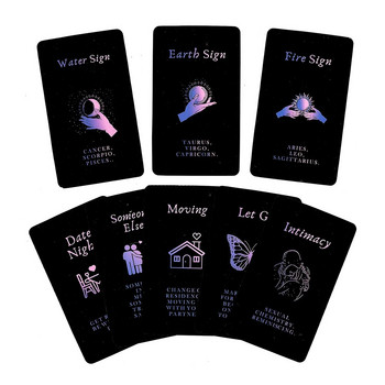 12x7cm Love Cosmic Oracle Tarot English Deck Family Prophecy in Box Runes Μαντικές κάρτες Κάλυμμα
