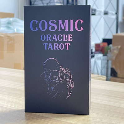 12x7cm armastuse kosmilise oraakli Tarot inglise tekiga pereennustus karbis ruunides ennustamiskaartide kate
