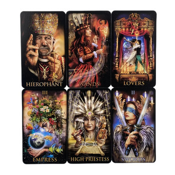 Marchetti Tarot Cards A 78 Deck Oracle English Visions Divination Edition Borad Παίζοντας Παιχνίδια